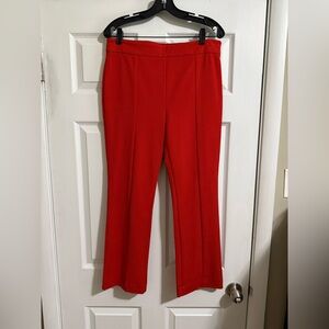 Ann Taylor Red Orange Flare Ankle Pants - Size 8 - NWOT